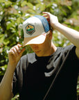 Born to kitesurfen Bruin / Blauw / Geel
