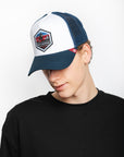 Nato a snowboard bianco / blu
