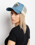 Born to Surfen Blauw / Wit