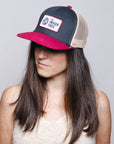 Latitude Red Wine / Navy Blue / Beige