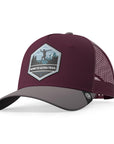 Gorra trucker deportiva unisex para hombre y mujer Born to Ultratrail Red / Grey