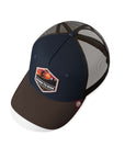 Gorra trucker deportiva unisex para hombre y mujer Born to Ride Blue / Brown