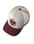Gorra trucker deportiva unisex para hombre y mujer Born to Ride Brown / Grey / Red