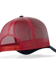 Gorra trucker deportiva unisex para hombre y mujer Born to Ski White / Red / Blue