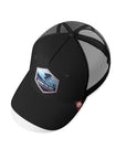 Gorra trucker deportiva unisex para hombre y mujer Born to Ski Navy Blue