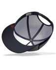 Gorra trucker deportiva unisex para hombre y mujer Born to Windsurf White / Blue
