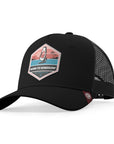 Gorra trucker deportiva unisex para hombre y mujer Born to Windsurf Navy Blue