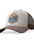 Gorra trucker deportiva unisex para hombre y mujer Born to Wakeboard Brown / Grey