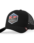 Gorra trucker deportiva unisex para hombre y mujer Born to Snowboard Navy Blue