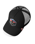 Gorra trucker deportiva unisex para hombre y mujer Born to Snowboard Navy Blue