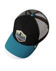 Gorra trucker deportiva unisex para hombre y mujer Born to Dunk Brown / Blue