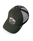 Gorra trucker deportiva unisex para hombre y mujer Born to Run Green / Blue