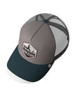 Gorra trucker deportiva unisex para hombre y mujer Born to Run Grey / Blue