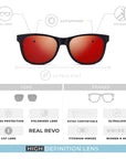 Gafas de Sol Polarizadas Arrecife Black Red 24 024 04 - Gafas de Sol Hombre - Gafas de Sol Mujer