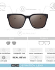 Gafas de Sol Polarizadas Kahoa Black Bronze 24 028 02 - Gafas de Sol Hombre - Gafas de Sol Mujer