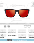 Gafas de Sol Polarizadas Freeride Black Red 24 029 03 - Gafas de Sol Hombre - Gafas de Sol Mujer