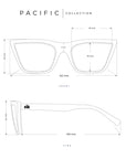 Gafas de Sol para mujer Polarizadas Pacific Marble / Burgundy
