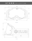 Gafas de Motocross y MTB Enduro para hombre y mujer Stone Black / White