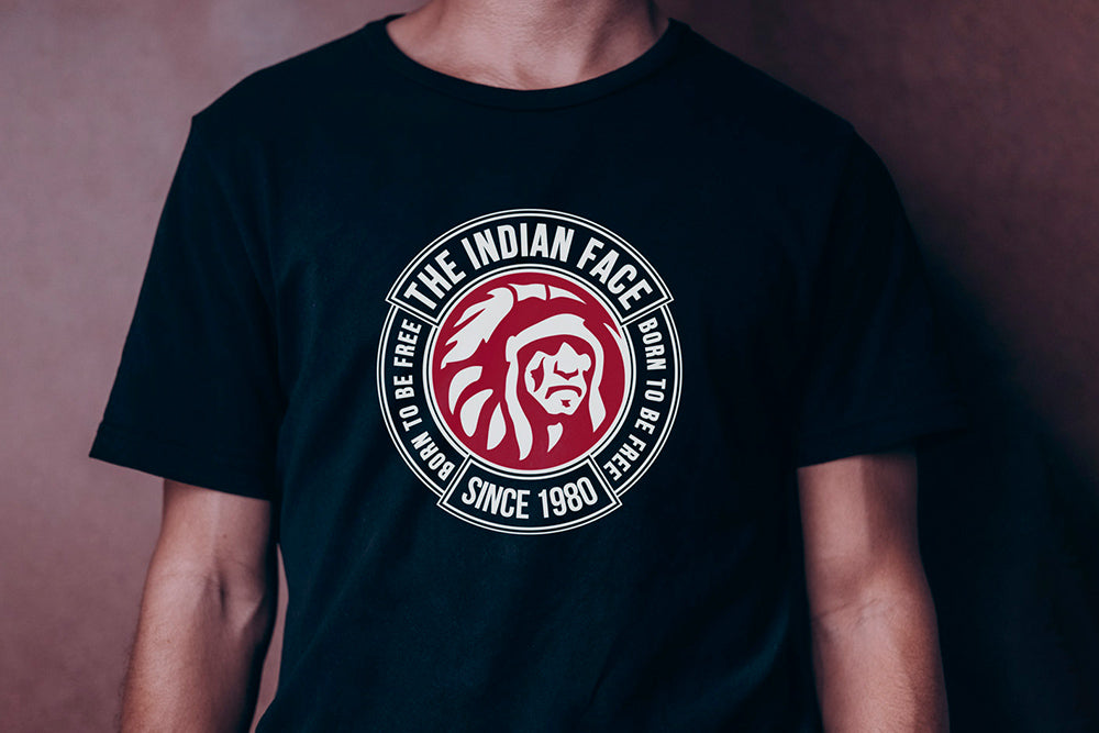 camiseta hombre básica the indian face camiseta básica negra the indian face
