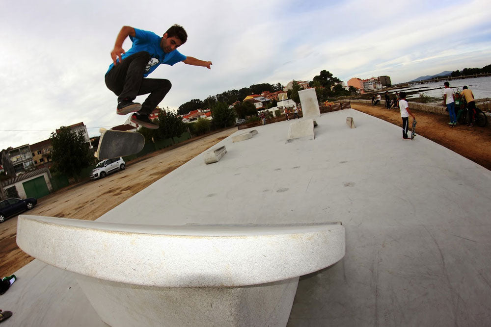 Adrián Otero: el skater gallego que construyó la primera rampa de piedra