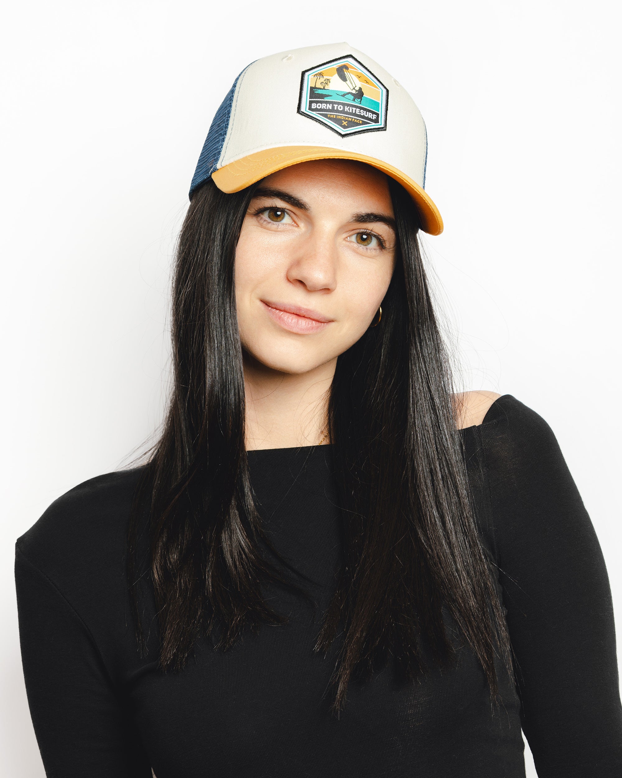 Born to kitesurfen Bruin / Blauw / Geel