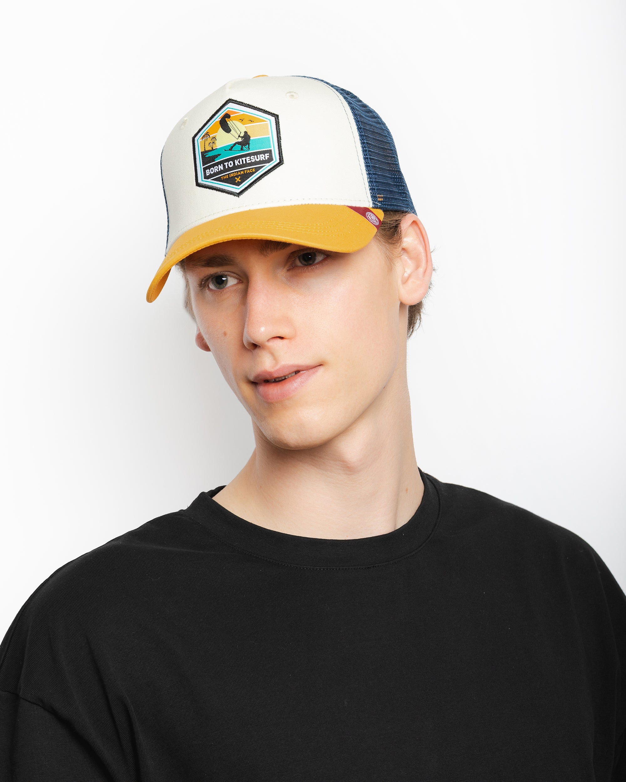 Born to kitesurfen Bruin / Blauw / Geel