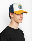 Born to kitesurfen Bruin / Blauw / Geel