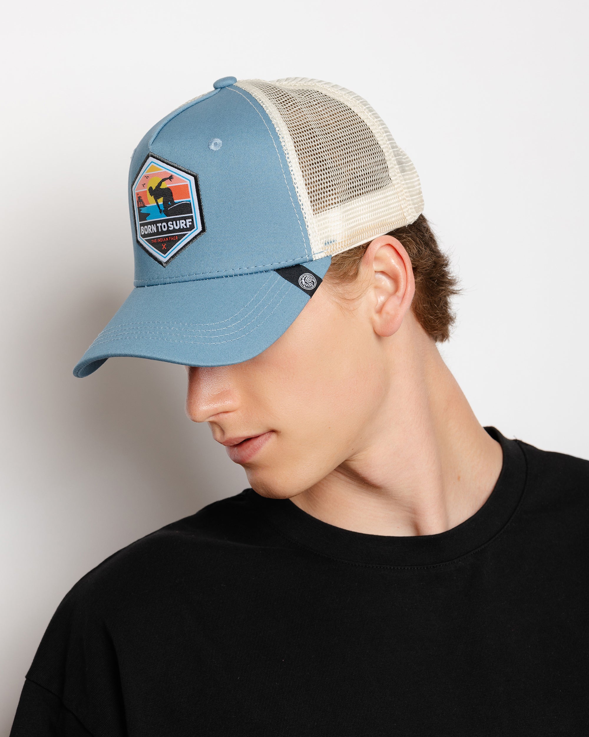 Born to Surfen Blauw / Wit