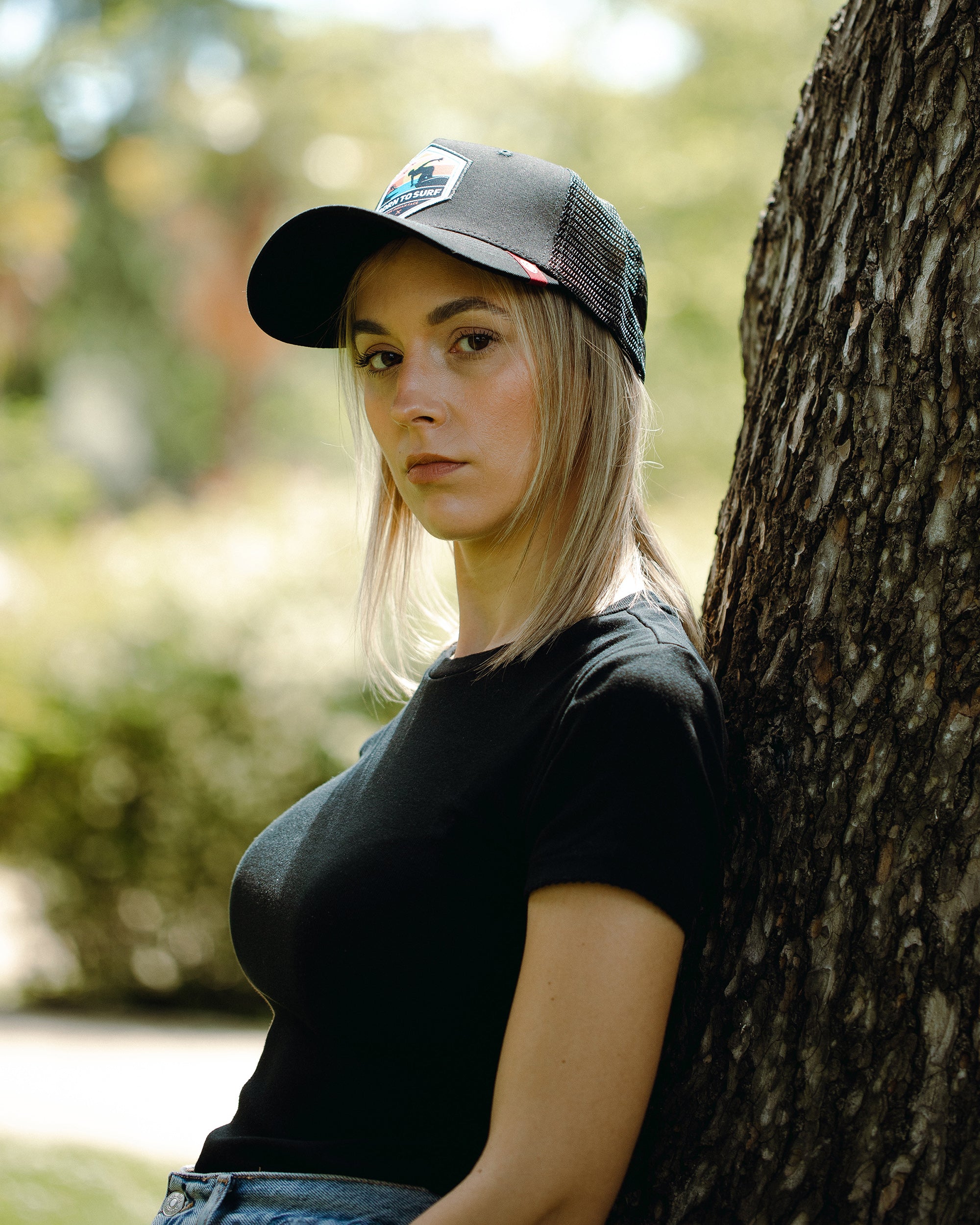 Born to surfe navy blå