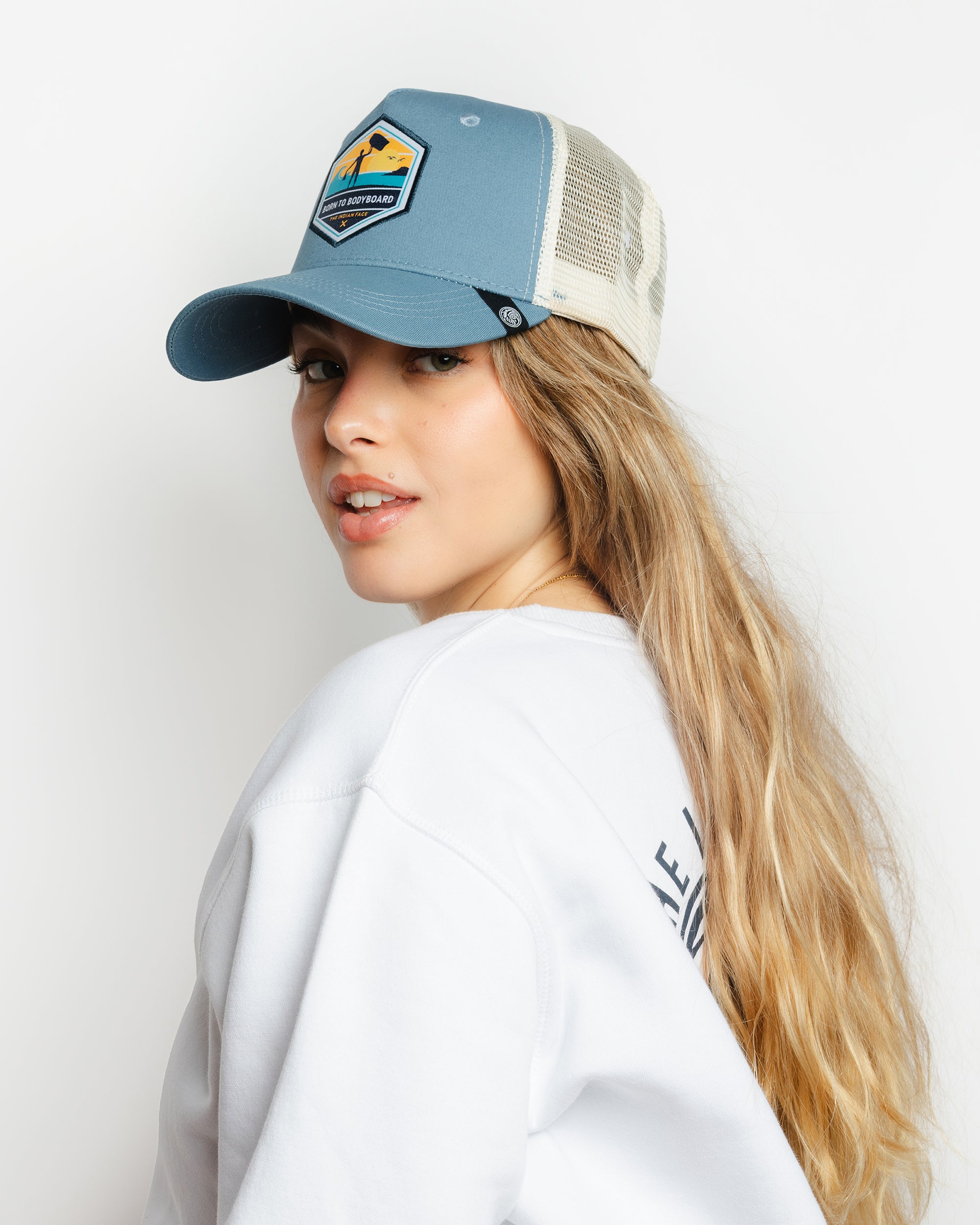 Born to Bodyboard Blue / White