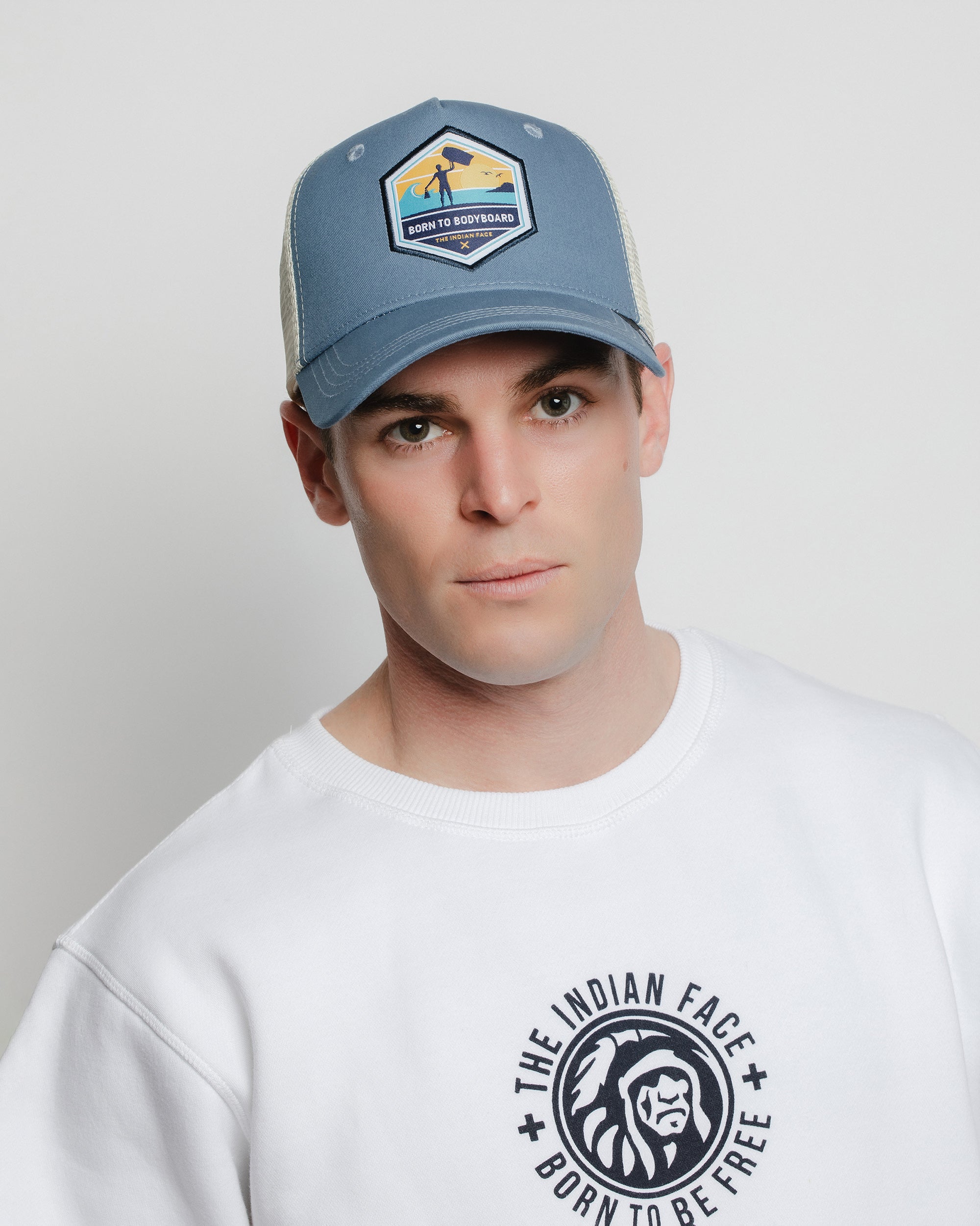 Born to Bodyboard Blue / White