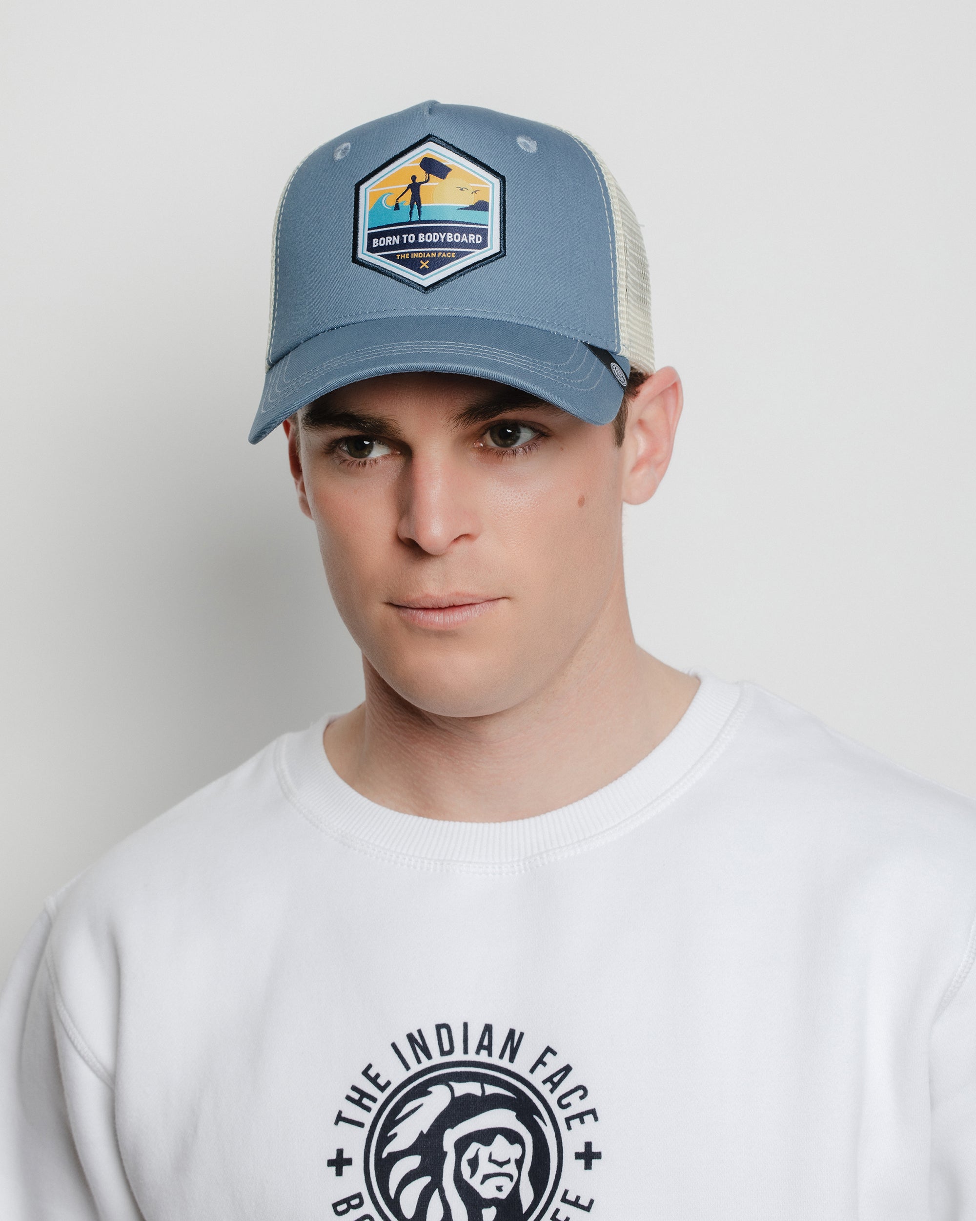 Born to Bodyboard Blue / White