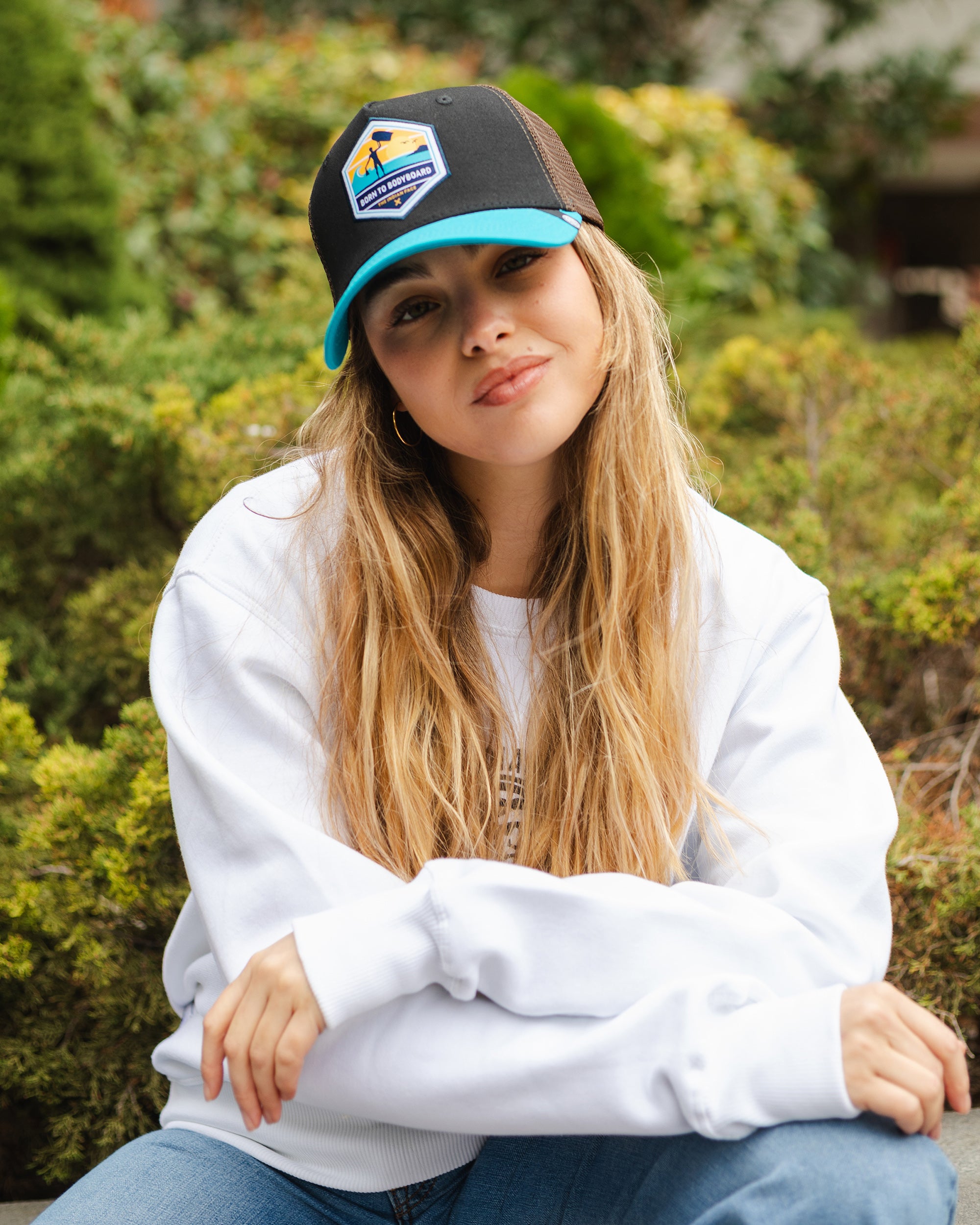 Born to Bodyboard Blu / Marrone