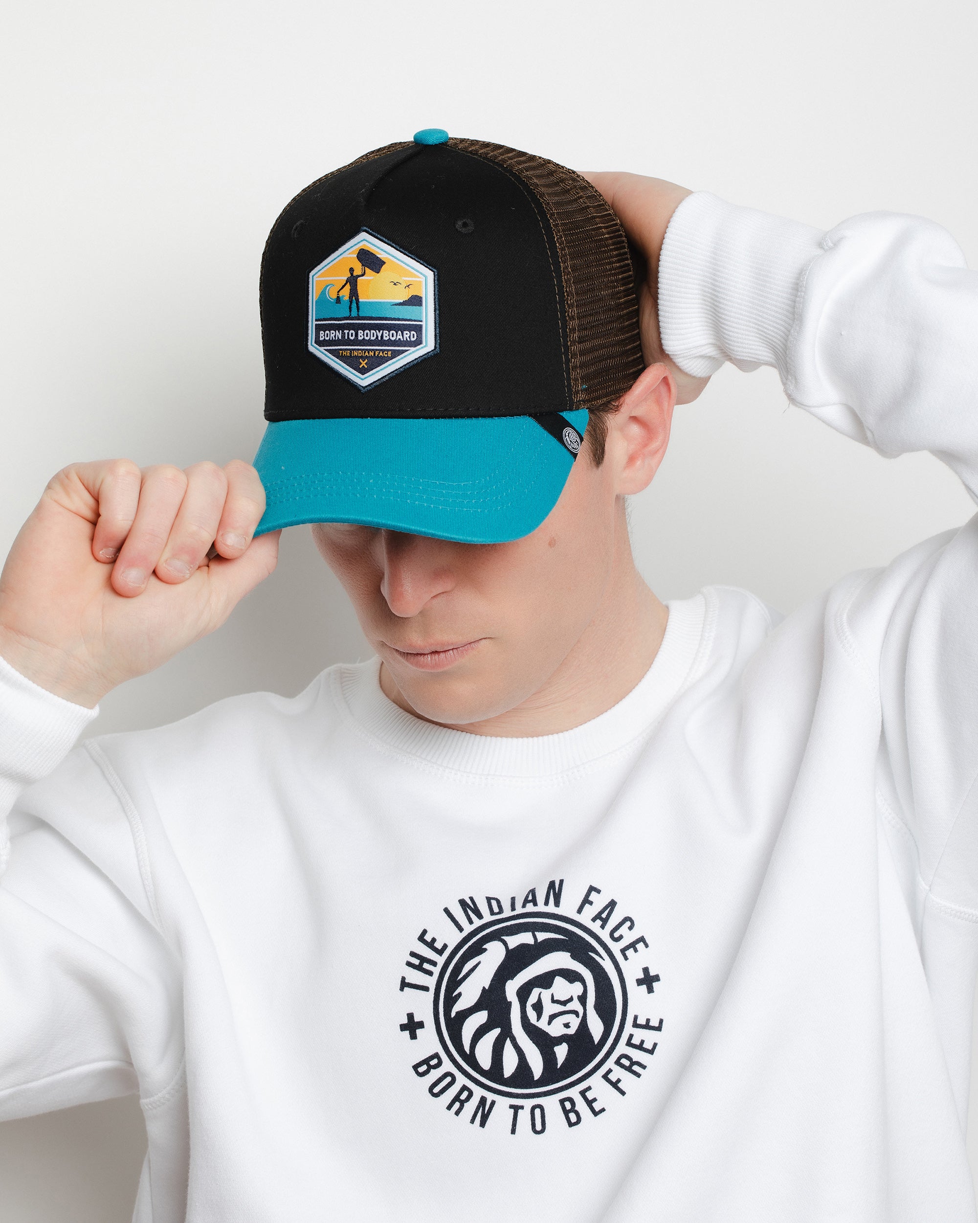 Born to Bodyboard Blu / Marrone