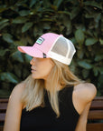 Descalço rosa / branco
