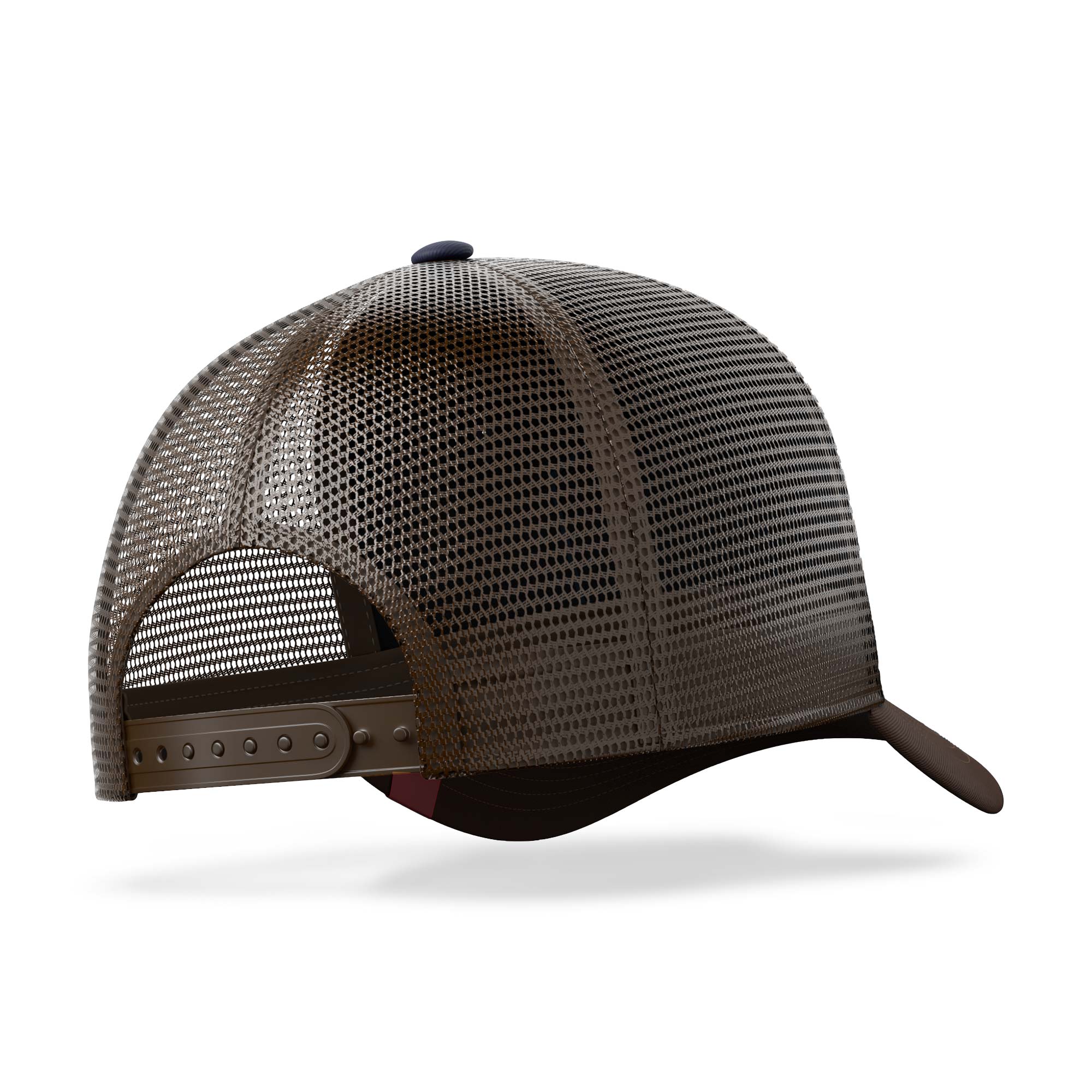 Gorra trucker deportiva unisex para hombre y mujer Born to Ultratrail Blue / Brown