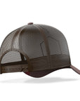 Gorra trucker deportiva unisex para hombre y mujer Born to Ultratrail Brown / Blue / Grey