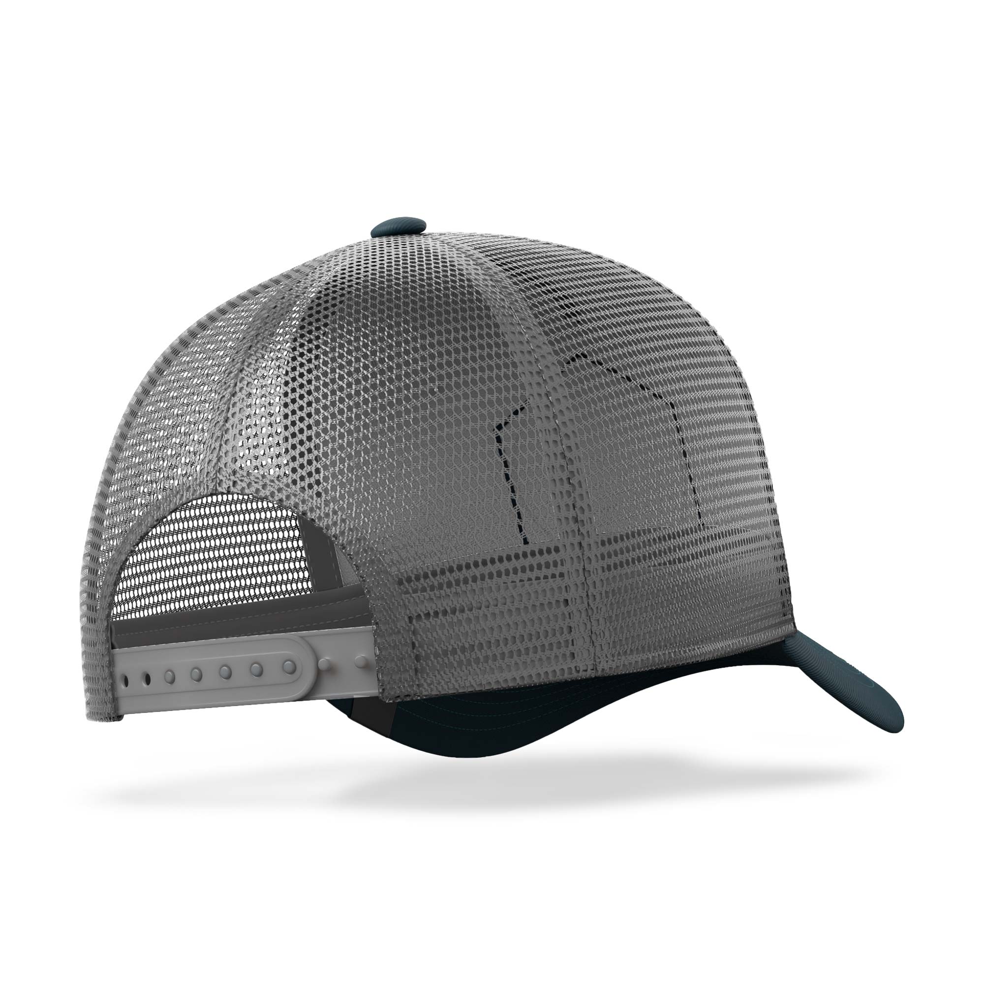 Gorra trucker deportiva unisex para hombre y mujer Born to Wakeboard Grey / Blue