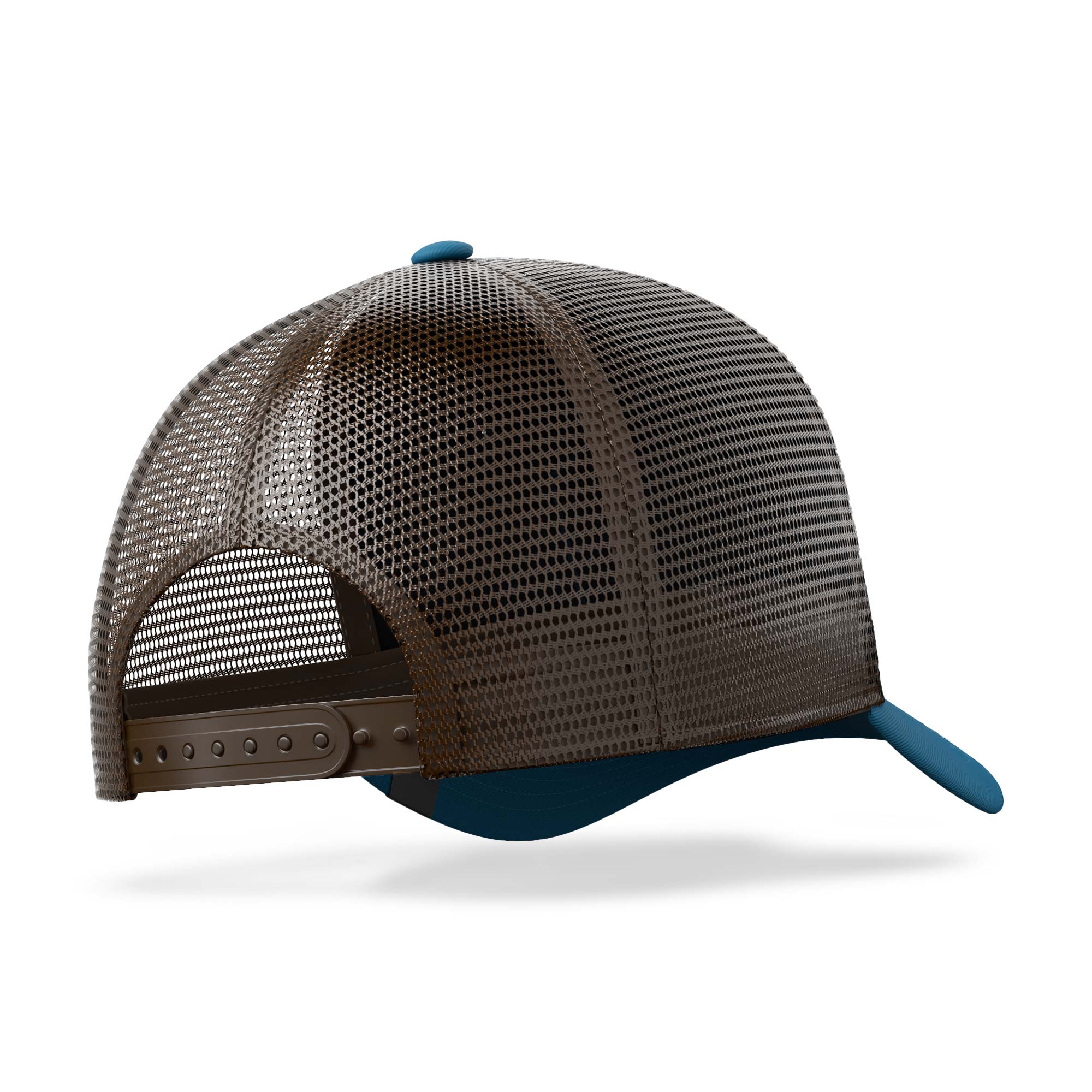 Gorra trucker deportiva unisex para hombre y mujer Born to Kitesurf Blue / Brown