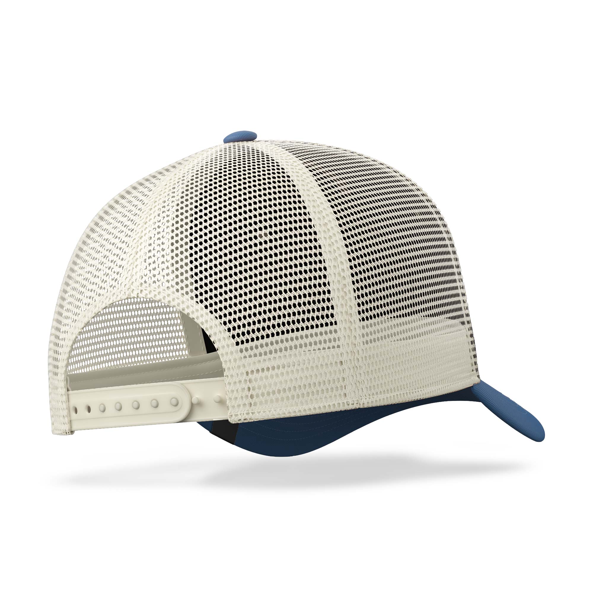 Gorra trucker deportiva unisex para hombre y mujer Born to Be Free Blue / White