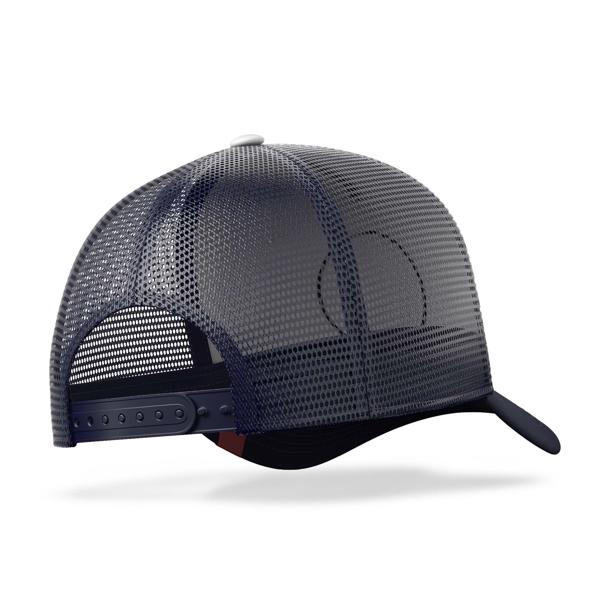 Gorra trucker deportiva unisex para hombre y mujer Born to Be Free White / Blue
