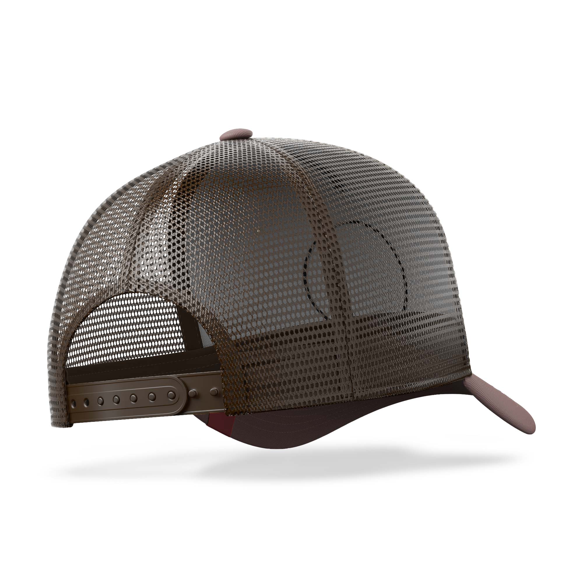 Gorra trucker deportiva unisex para hombre y mujer Born to Be Free Brown / Grey