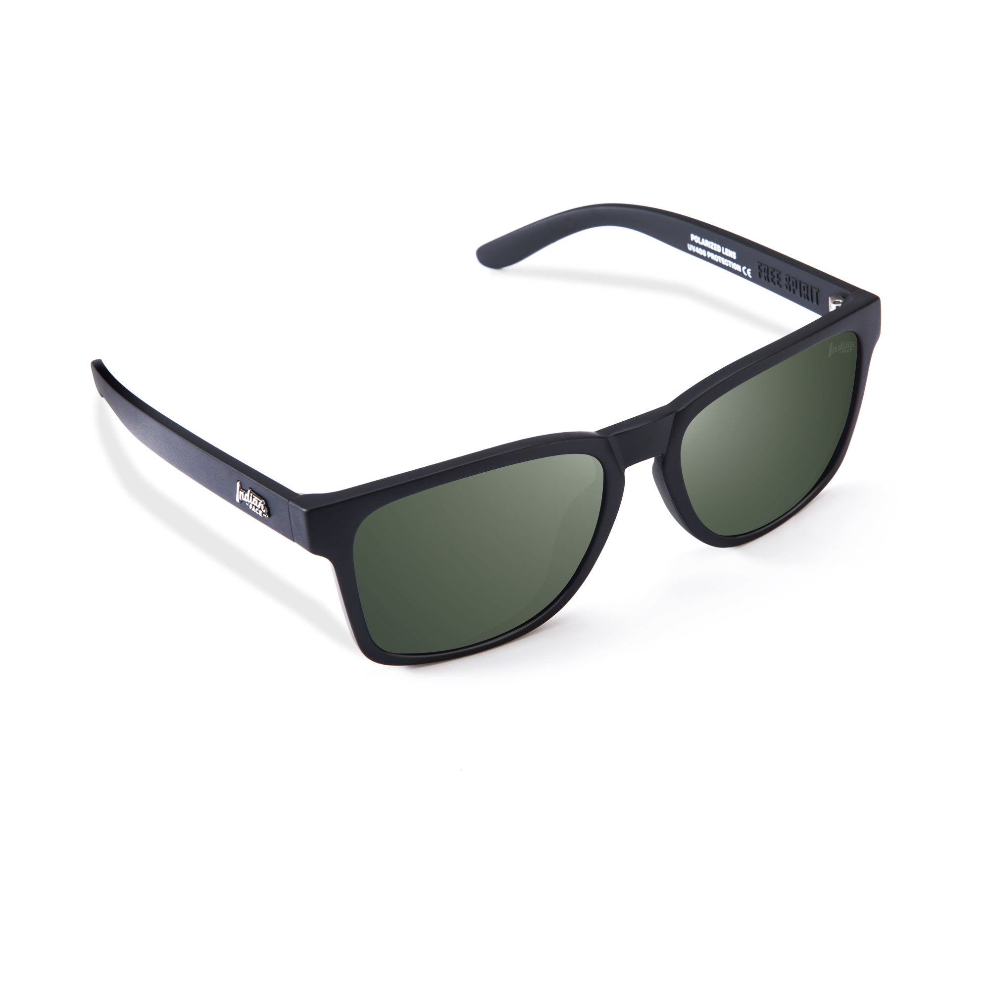 Gafas de Sol Polarizadas Free Spirit Black Green 24 027 02 - Gafas de Sol Hombre - Gafas de Sol Mujer