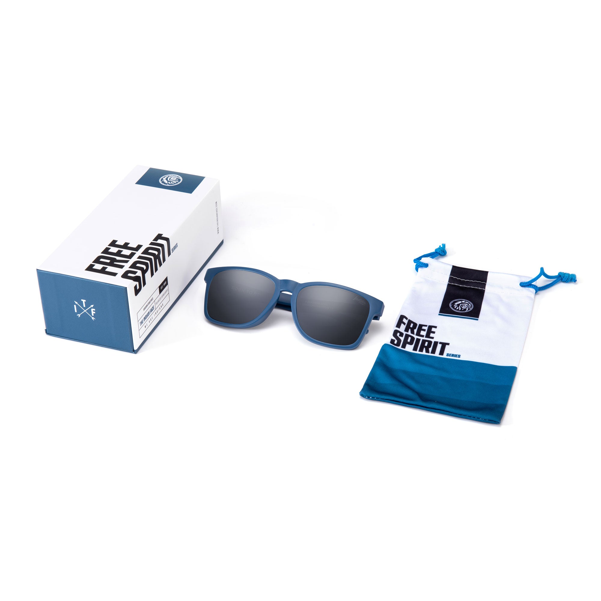 Gafas de Sol Polarizadas Free Spirit Blue Black 24 027 06 - Gafas de Sol Hombre - Gafas de Sol Mujer