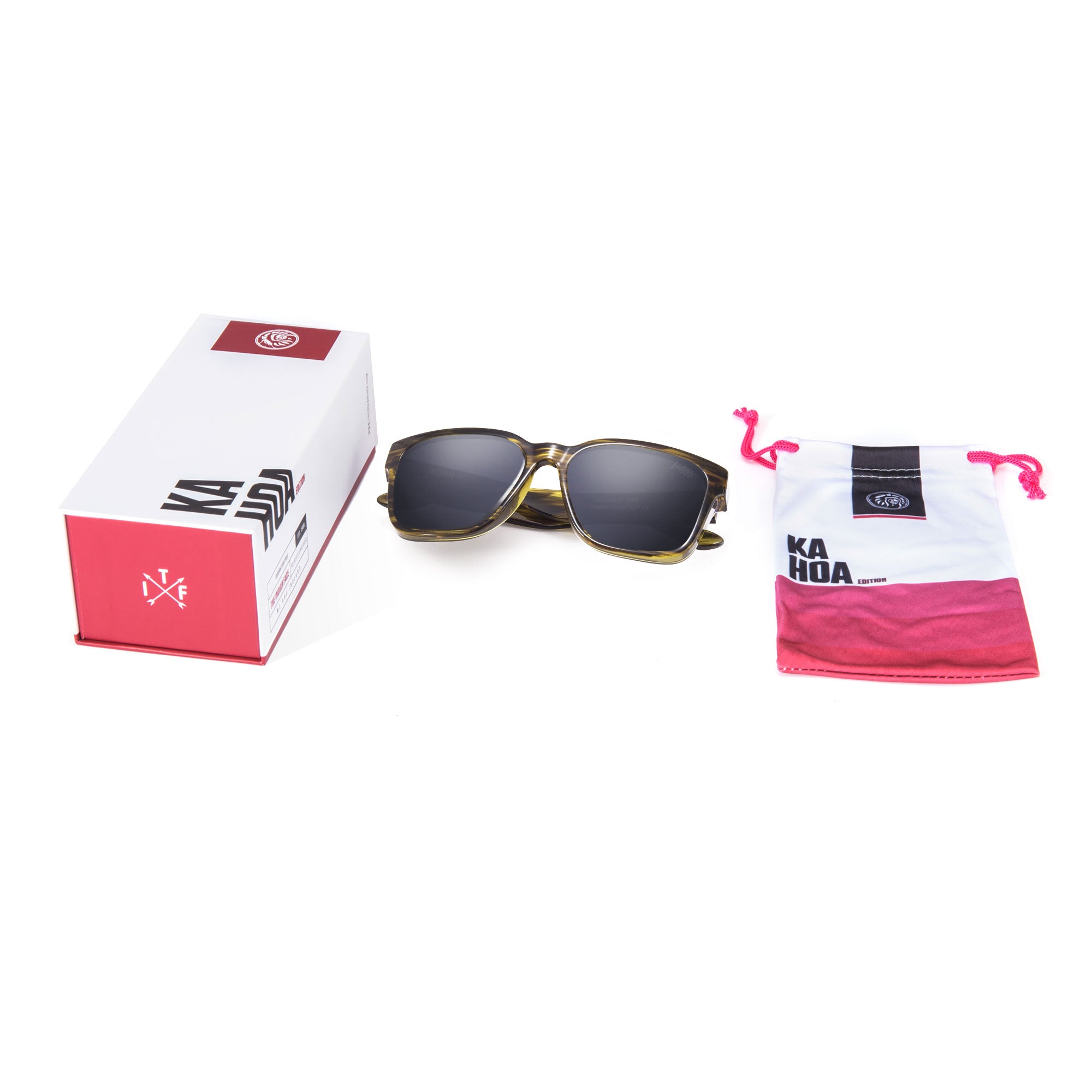 Gafas de Sol Polarizadas Kahoa Green Haze Black 24 028 04 - Gafas de Sol Hombre - Gafas de Sol Mujer