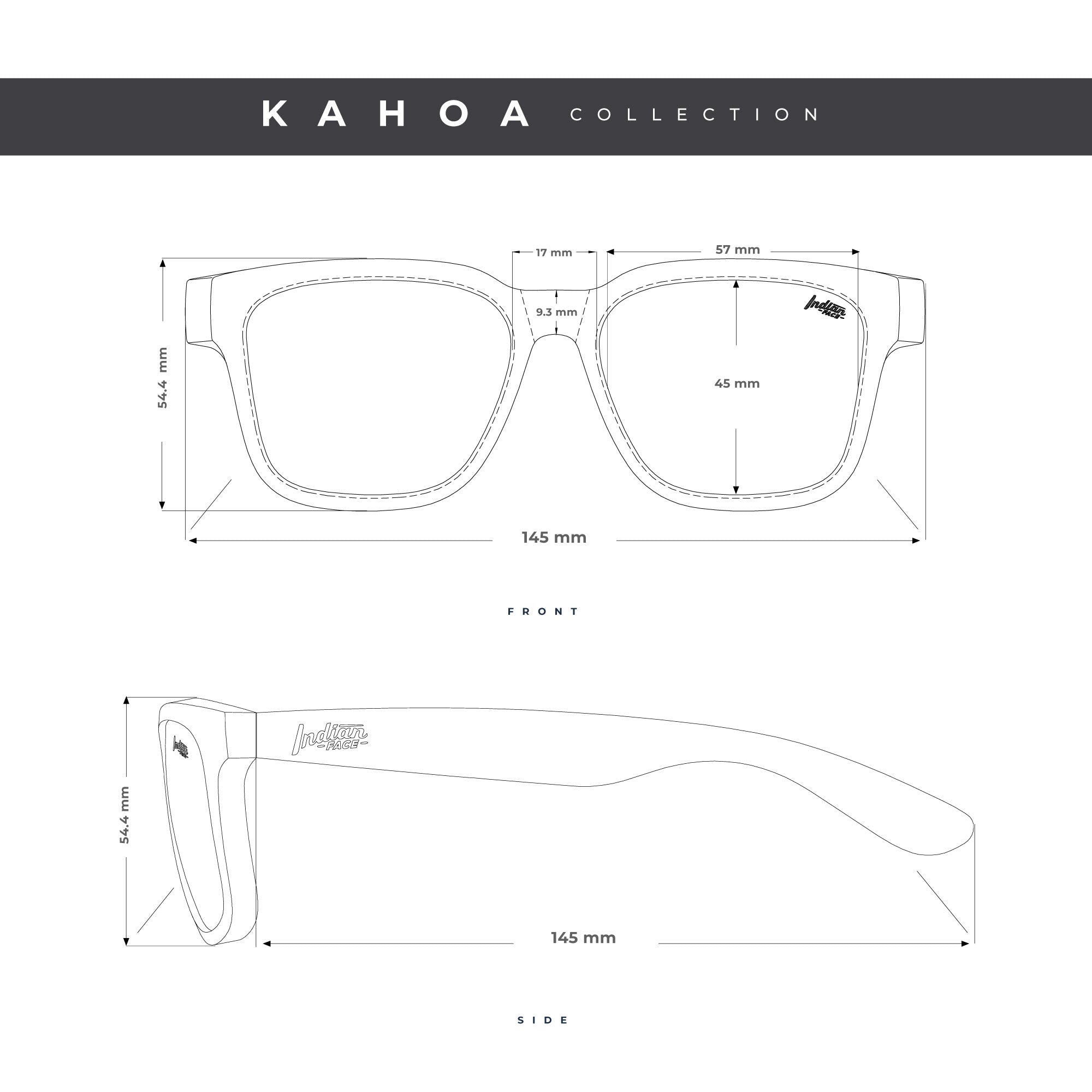 Gafas de Sol Polarizadas Kahoa Green Haze Black 24 028 04 - Gafas de Sol Hombre - Gafas de Sol Mujer
