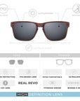 Gafas de Sol Polarizadas Freeride Wood Black 24 029 09 - Gafas de Sol Hombre - Gafas de Sol Mujer