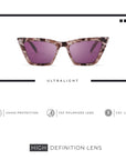 Gafas de Sol para mujer Polarizadas Pacific Marble / Burgundy