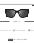 Gafas de Sol para mujer Polarizadas Hyde Black / Black