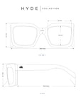 Gafas de Sol para mujer Polarizadas Hyde Black / Black